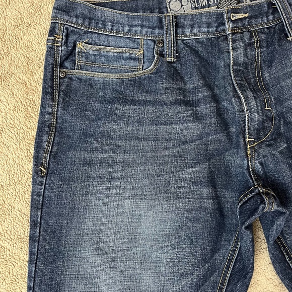 Op Slim Straight Denim Jeans 38X32 inseam - Picture 5 of 14